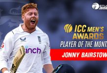 ICC awards Bairstow with the player of the month in Men’s category ICC Men’s Player of the Month