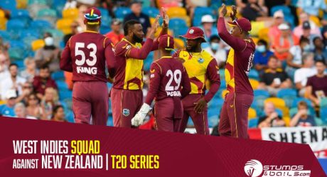 West Indies announce squad for T20 series against New Zealand