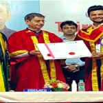Suresh Raina received an honorary doctorate from VELS University