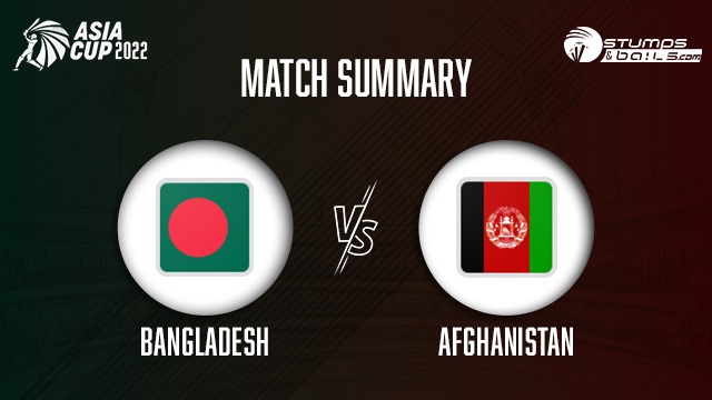 Afghanistan vs Bangladesh Match Summary