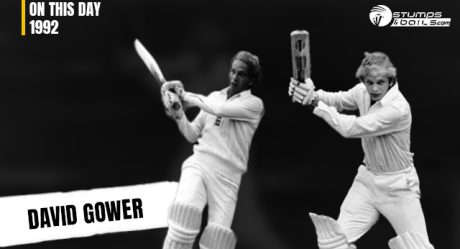 On this day: Stylish batter David Gower played his last test knock
