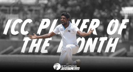Prabath Jayasuriya Named ICC Men’s Player of the Month July 2022