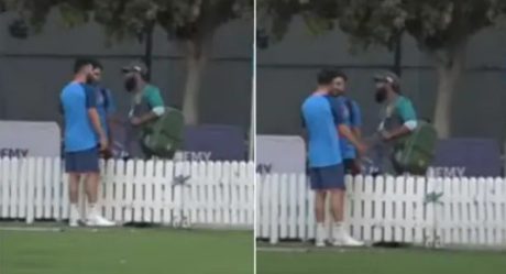 Virat’s Viral Video: Kohli makes a run to Pakistan’s side; Seen chatting with Pakistan’s legendary Mohammad Yousuf