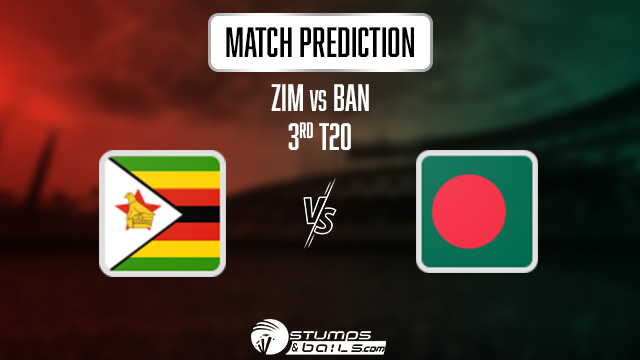 ZIM vs BAN 3rd T20 Match Prediction