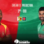 ZIM Vs BAN 3rd ODI, Dream 11 Prediction, Bangladesh tour of Zimbabwe