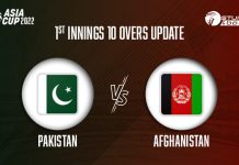 ASIA CUP 2022 SUPER 4 PAK VS AFG: Afghanistan Loses Momentum After Early Fireworks PAK vs AFG 1st Innings 10 Over Update