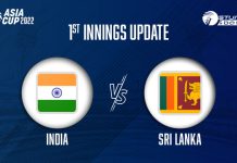 Asia Cup 2022 IND Vs SL: India sets a target of 174 runs against Sri Lanka India vs Sri Lanka 1st Innings Update