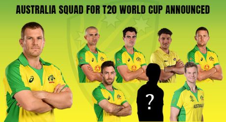 Australia Squad For Men’s T20 World Cup Announced