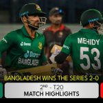 BAN vs UAE: Bangladesh wins the series 2-0 thanks to Mosaddek, and Mehidy