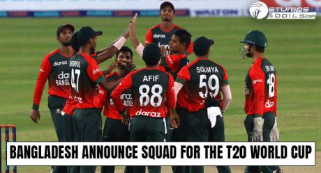 Bangladesh announces squad for the T20 world cup