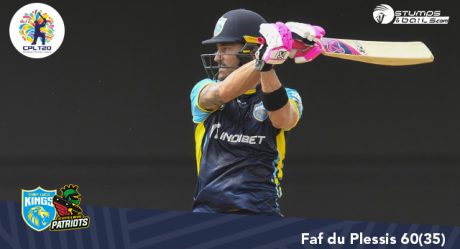 CPL 2022: Faf du Plessis stars as Saint Lucia Kings register their second win of tournament