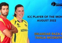 Sikandar Raza and Tahlia McGrath win ICC Player of the Month awards for August 2022 ICC Player of the Month