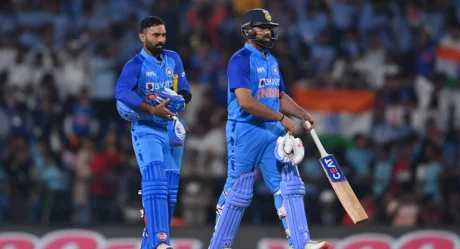 IND VS AUS 2nd T20I: Rohit’s Six Shower and Axar Spin Tricks Help India Level Series 1-1