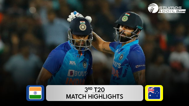 IND vs AUS 3rd T20I Match Highlights
