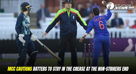 MCC Cautions Batters To Stay In The Crease At The Non-Strikers End