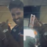 Suryakumar Yadav flashes Sanju Samson’s photo after arriving in Trivandrum.