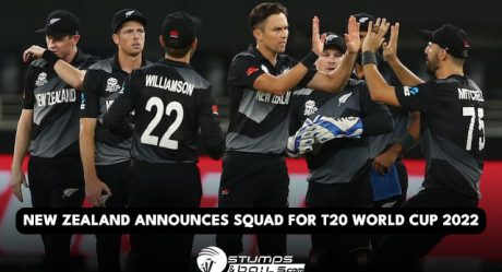 New Zealand Announces Squad for T20 World Cup 2022