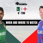 PAK Vs ENG 6th T20I Playing XI: When and where to watch