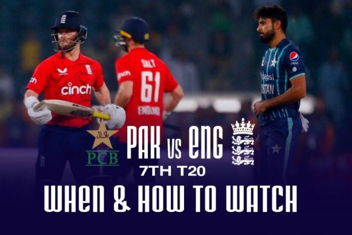 Pakistan vs England 7th T20I