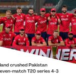 England crushed Pakistan and win the seven-match T20 series 4-3