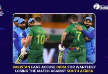 Pakistan fans accuse India for Wantedly losing the match against South Africa Pak fans accuse Indian players