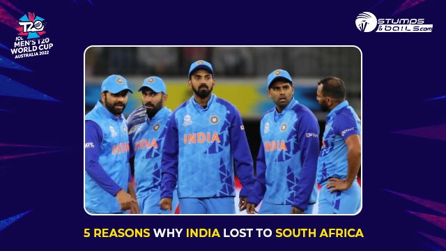 Why India lost to South Africa?