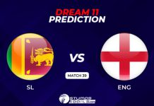 ENG vs SL Dream 11 Match Prediction, T20 World Cup Fantasy tips ENG vs SL Dream 11 Prediction