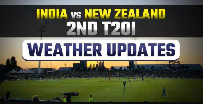 IND Vs NZ 2nd T20I Weather Report