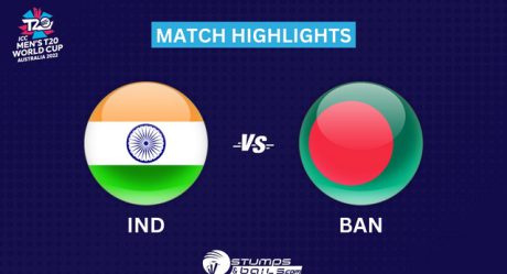 India vs Bangladesh Match highlights: ICC T20 World Cup