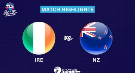 NZ VS IRE ICC T20 World Cup 2022: New Zealand Beat Ireland by 35 Runs To Almost Confirm Semis Berth