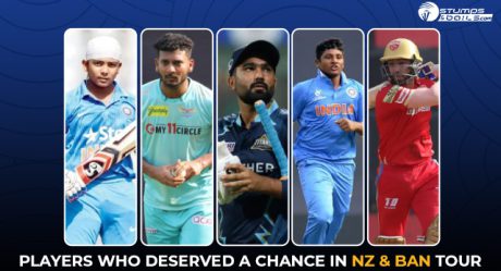 Players Who Deserved A Chance In New Zealand and Bangladesh Tour