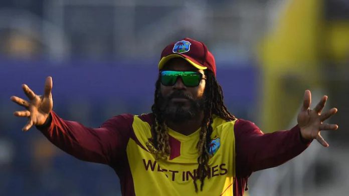 Chris Gayle's funny Reaction