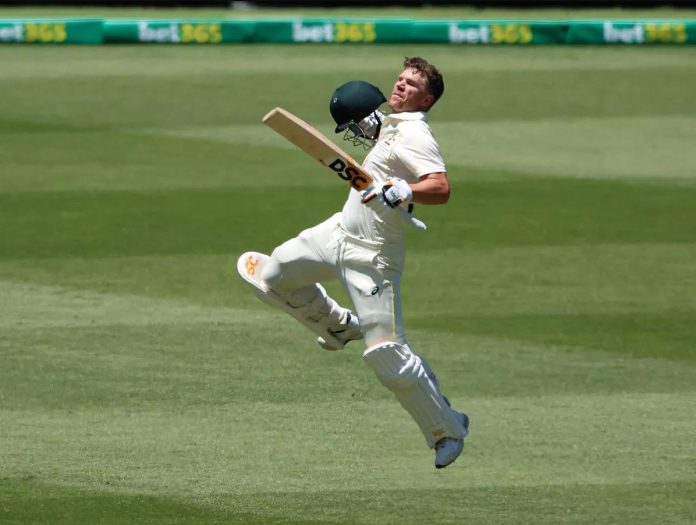 David Warners Century in 100th Test Match