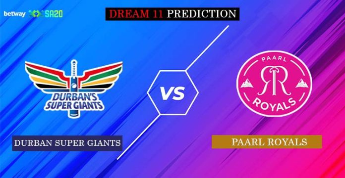 DUR vs PRL Dream 11 Prediction
