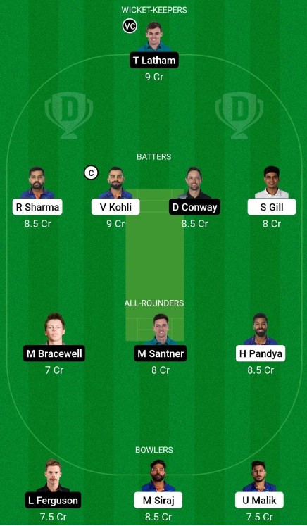 IND vs NZ Dream11 Team Today