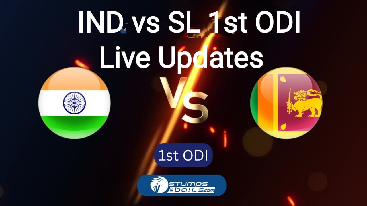 IND vs SL 1st ODI Live Updates