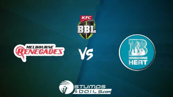Melbourne Renegades vs Brisbane Heat Match Highlights