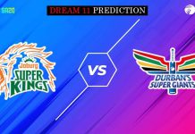 JOH vs DUR Dream11 Prediction, SA T20 League, Johannesburg Super Kings vs Durban Super Giants Match Preview, Fantasy Team, Probable Playing 11, Dream11 winning Tips, Live Match Score, Pitch Report, Injury & Updates. JOH vs DUR Dream11 Prediction