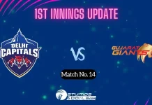 WPL 2023 :- DC-W vs GG-W 1st innings Updates: Wolvaardt, Gardner backed Innings, as Giants on 147/4 DC-W vs GG-W 1st innings