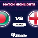 ENG vs BAN Match Highlights: Dawid Malan’s Century puts Visitors 1-0 in the ODI series, England Beats Bangladesh by 3 Wickets