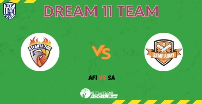AFI vs SA Dream 11 Prediction