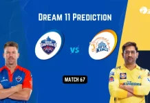 DC vs CSK Dream11 Prediction in Hindi