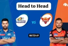 MI vs SRH Head to Head