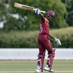 Alick Athanaze scores the joint-fastest fifty on his ODI debut