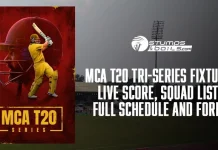 MCA T20 Tri-Series Fixtures: Live Score, Squad lists, Full Schedule and Format MCA T20 Tri-Series Schedule
