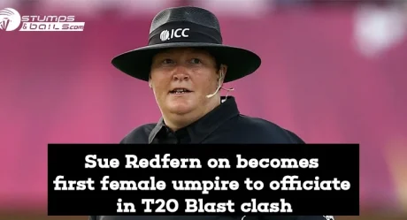 Vitality T20 Blast: Sue Redfern on becomes first female umpire to officiate in T20 Blast clash