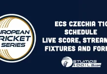 ECS Czechia T10 Schedule: Live Score, Streaming, Fixtures and Format ECS Czechia T10 Schedule