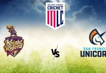 MLC 2023: LAKR vs SFU Match Preview Los Angeles Knight Riders vs San Francisco Unicorns Match Preview