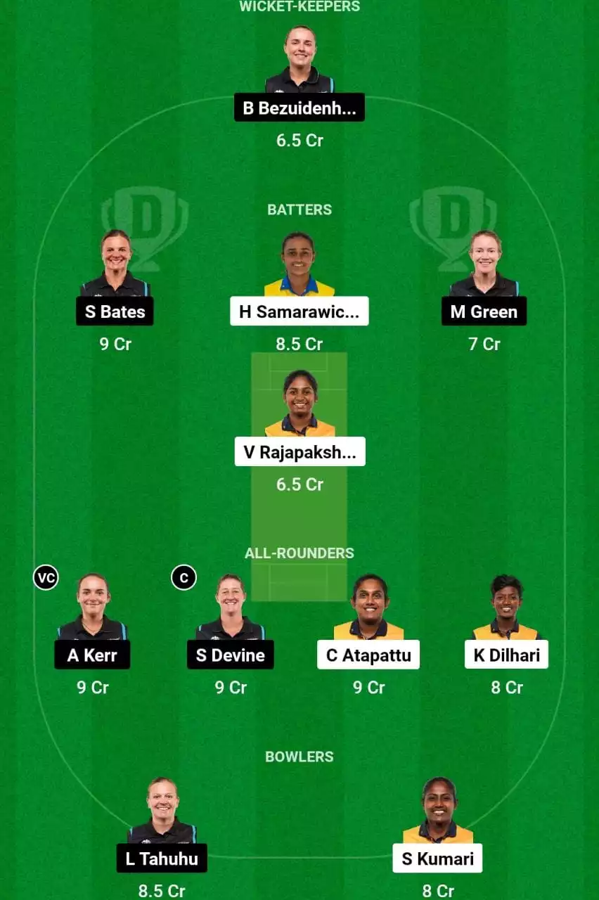 SL-W vs NZ-W Dream11 Prediction