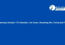 ECS Germany Dresden T10 Schedule: Live Score, Streaming info, Format and Fixtures ECS Germany Dresden T10 2023 Schedule